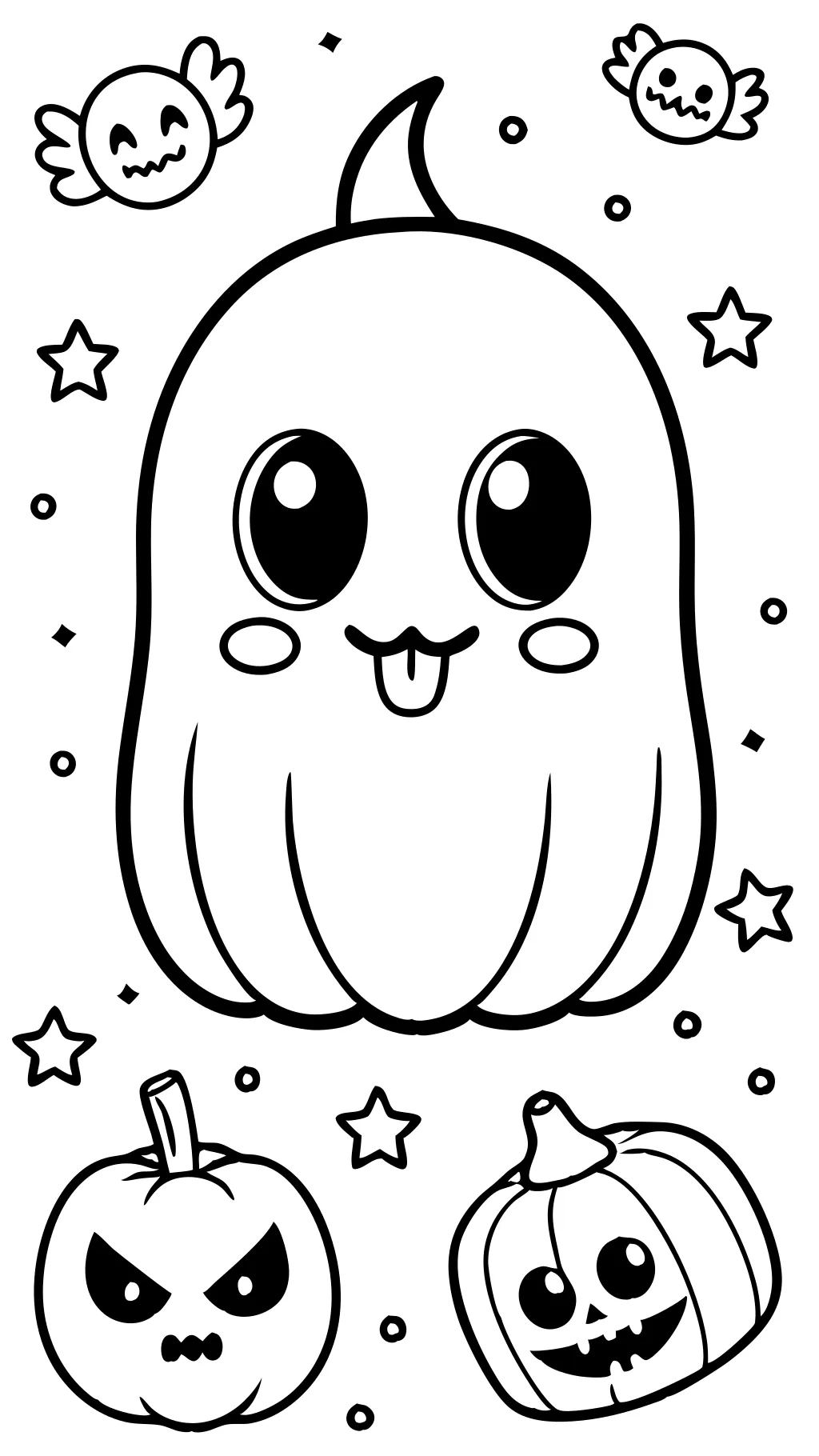 spooky cute coloring pages